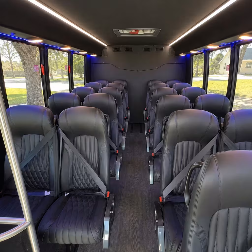 25 passenger minibus inside