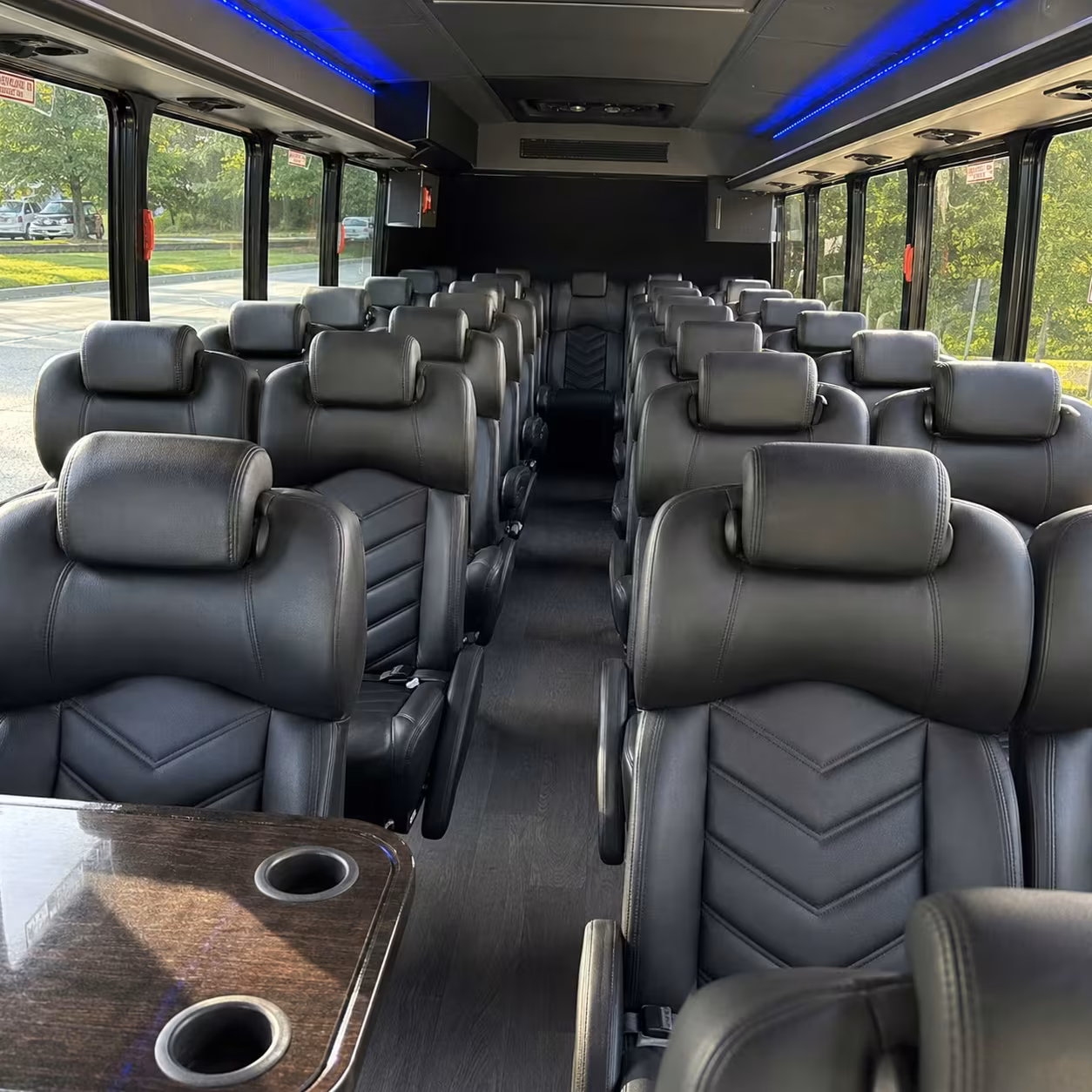 28 passenger minibus inside