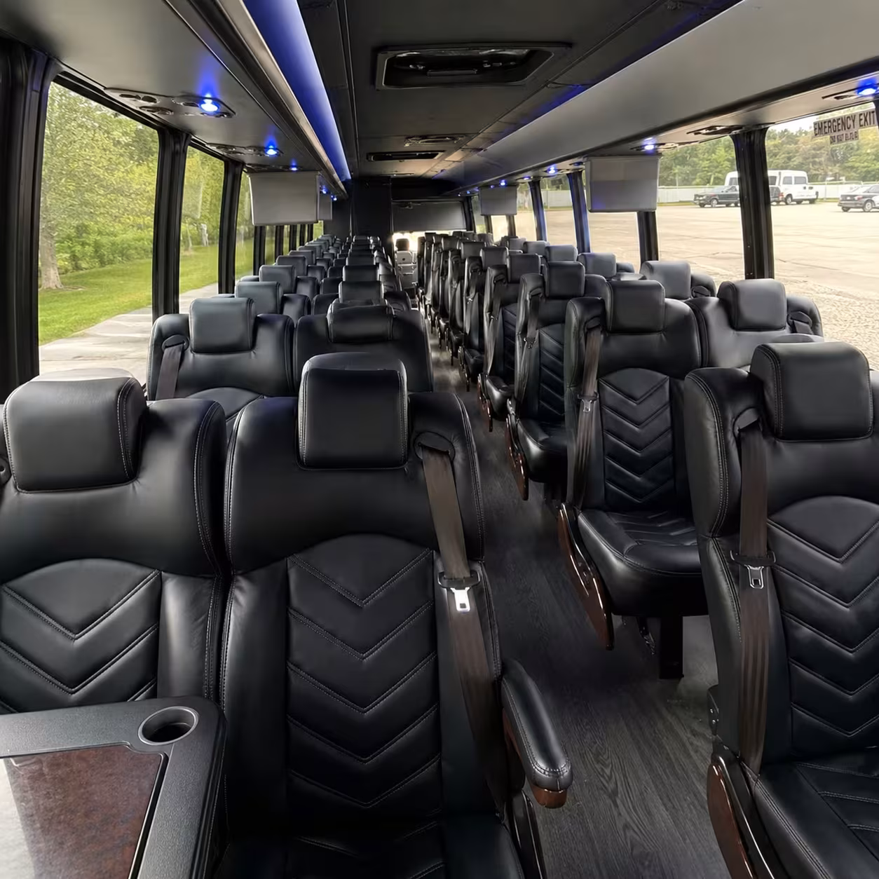 28 passenger minibus interior