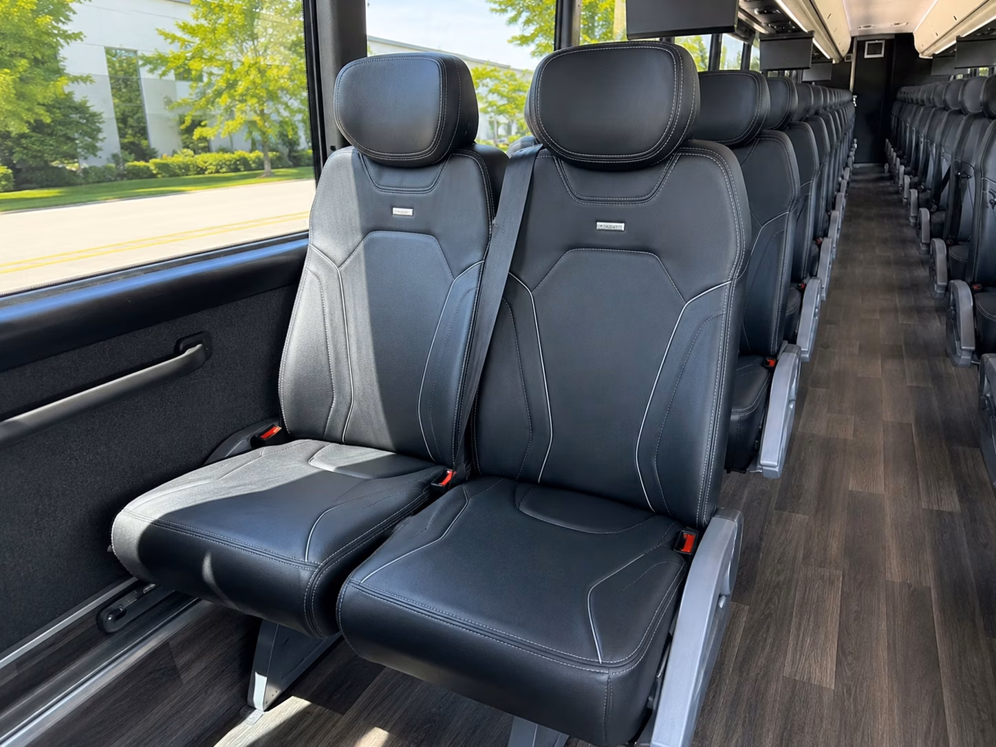 56 passenger charter bus interior