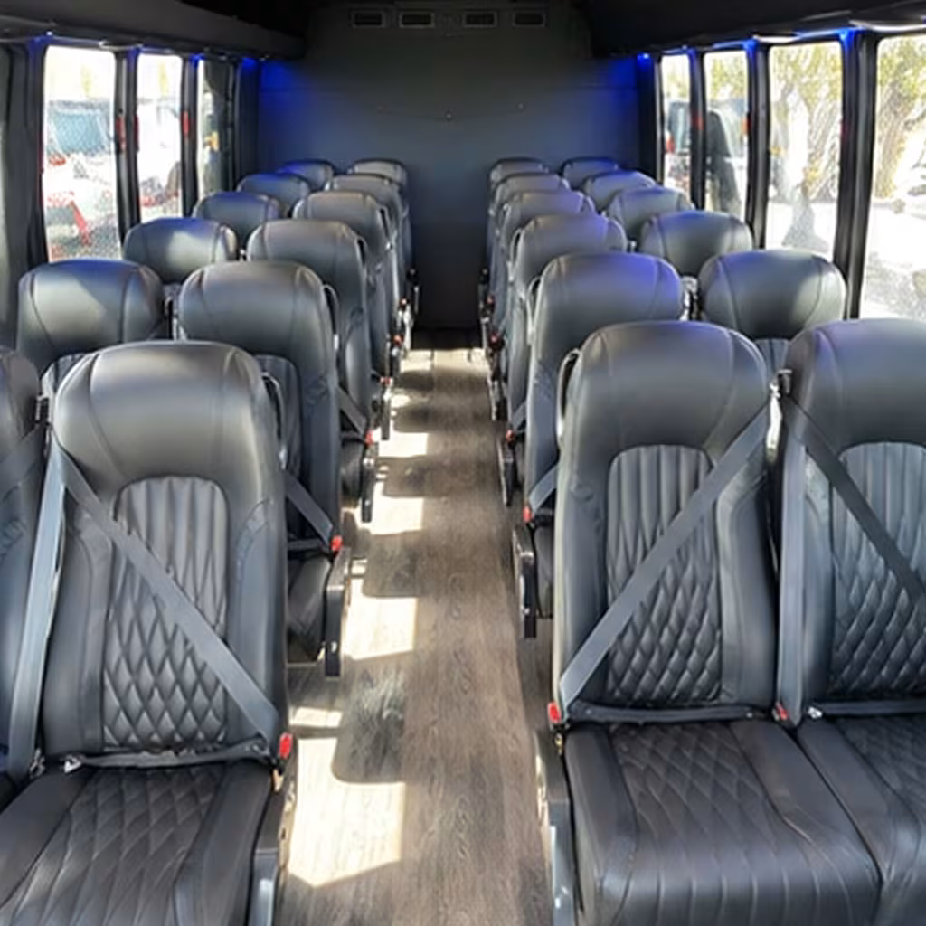 pasadena 28 passenger minibus rental