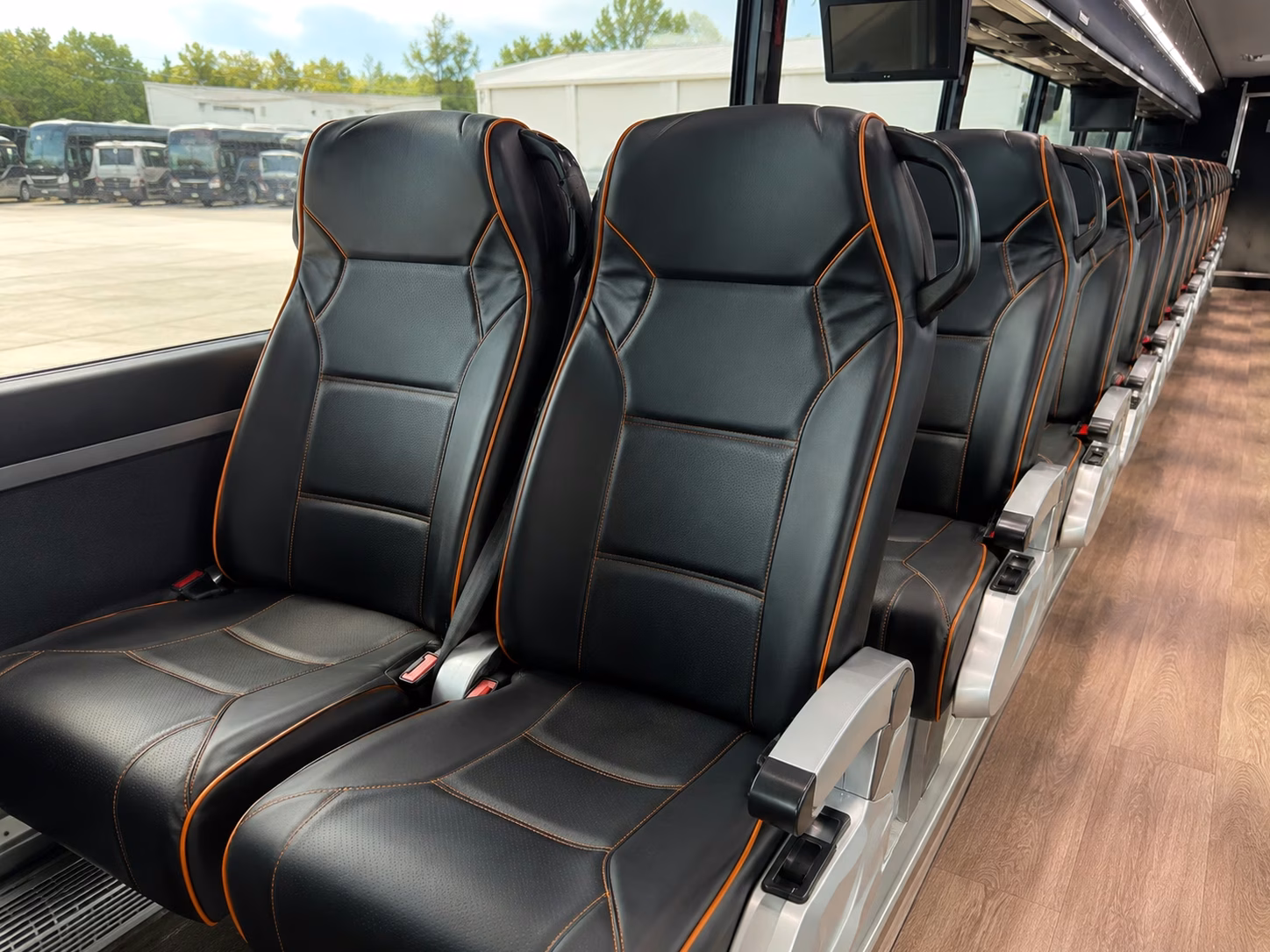 pasadena charter bus interior