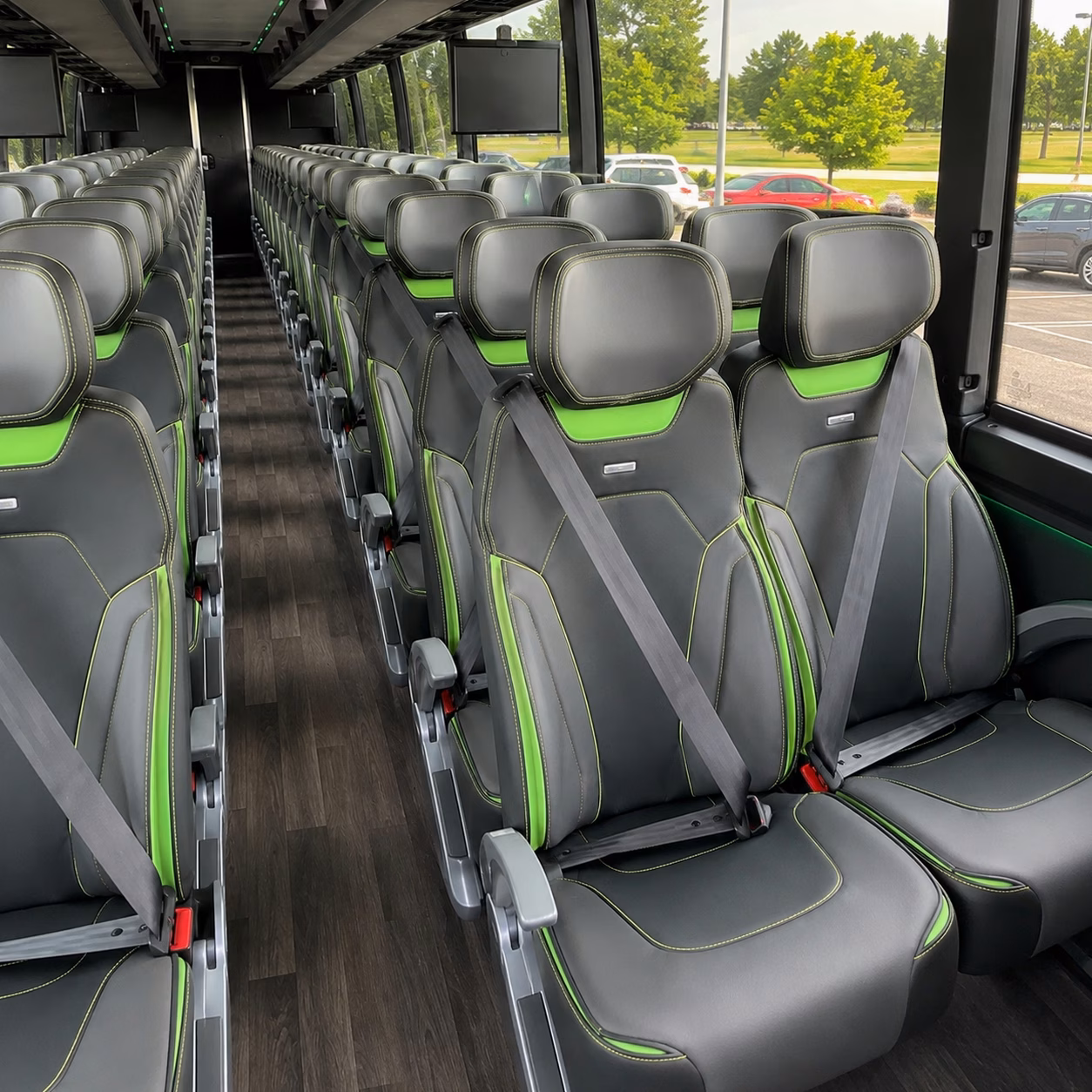 pasadena charter bus rental inside